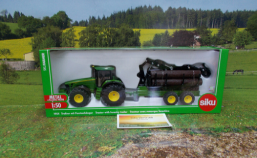 1954 - Traktor mit Forstanhänger,1:50,neu in OVP