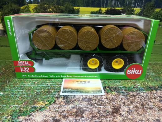 2891 - Siku Farmer Rundballenanhänger,1;32,neu in OVP