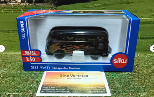 2363-VW T1 Bus Transporter Custom ,Neuheit 2023,1:50,neu in OVP