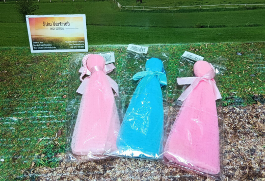 3 Seifensäckchen,wiederverwendbar,neu in OVP,für Seifenreste,mit Zugband