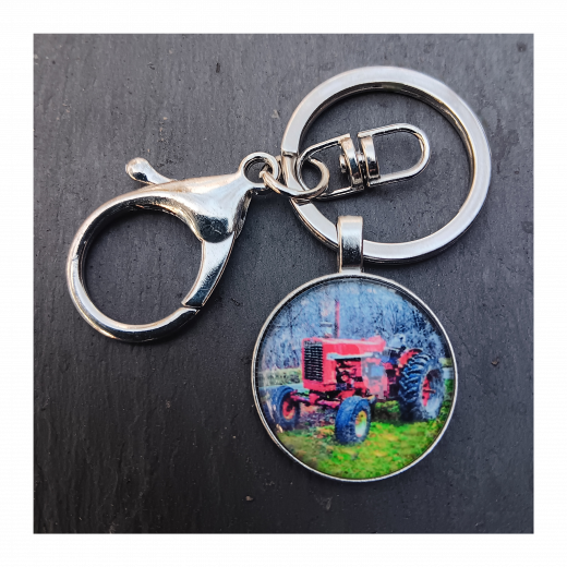 Schlüsselanhänger,Traktor,Oltimer,Retro,neu in Folienverpackung,Durchm.ca.2,5cm,Retro