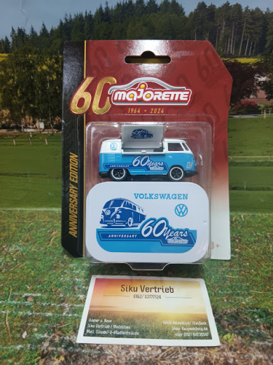 212054102-Majorette - Anniversary Edition Deluxe, VW T1 Foodtruck ,neu in OVP,1:64,neu