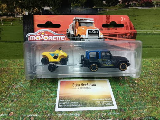 72208-Jeep mit Anhänger, 1:64,neu in OVP