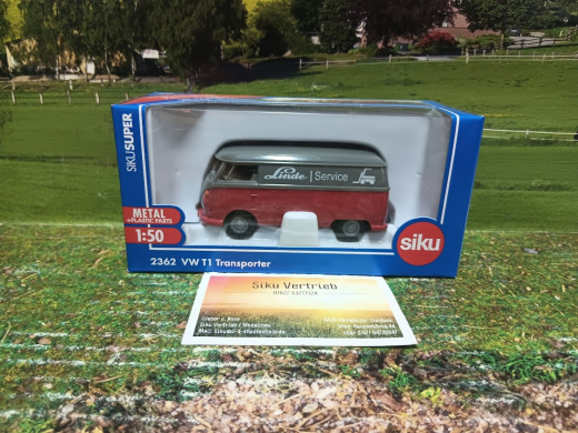 2362 - VW T1 Linde,Neuheit 2024,1:50, rot/grau,neu in OVP,Oltimer