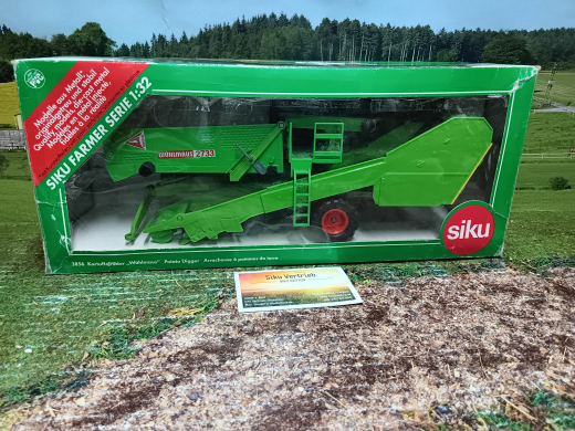 Siku Art.Nr.:3856-Kartoffelroder,1:32,alte Farmer Serie,Vitrinenmodell,Wühlmaus