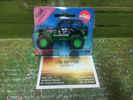1554- Jeep „Big Wheel“,Neuheit 1/2025, Siku Blister,neu in OVP