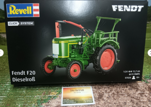 Revell Modellbausatz Fendt F20 Dieselroß, 1:24,91teilig,neu in OVP
