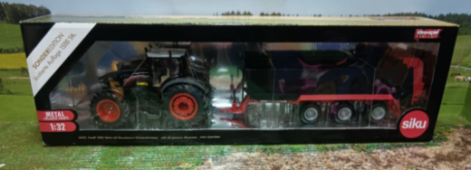 Siku Art.Nr.: 8520- Fendt 1056 Vario m.Strautmann Streuer,Black Edition,1:32,neu