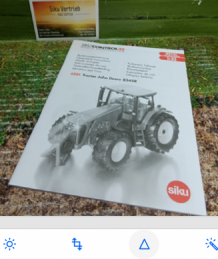 Siku  Control Bedienungsanleitung für Art.Nr.:6881-John Deere,neu