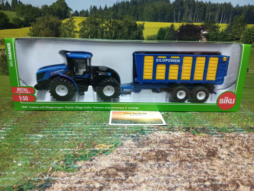 1947 - New Holland t9.860 mit silagewagen,1:50,neu in OVP