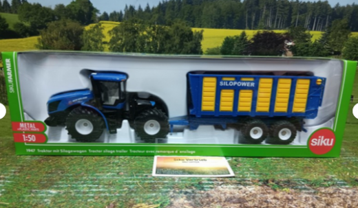 1947 - New Holland t9.860 mit silagewagen,1:50,neu in OVP