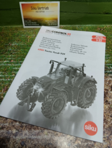 Siku Control Bedienungsanleitung für Art.Nr.: 6880-Fendt 939,neu