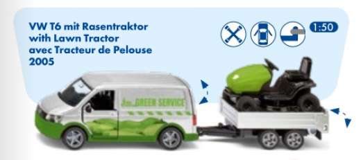2005-VWT6 mit Rasentraktor,1:50,Neuheit 1/2026