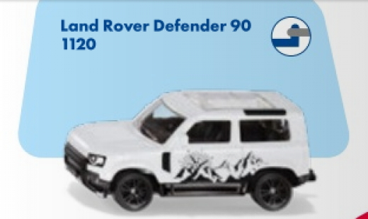 1120-Land Rover Defender 90,Siku Blister,Neuheit 1/2026