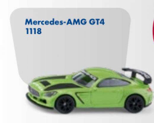 1118- Mercedes -AMG GT4,Siku Blister,Neuheit 1/2026
