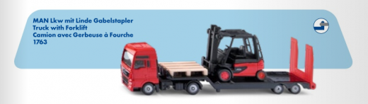 1763-MAN LKW mit Linde Gabelstapler,neu in OVP,Neuheit 1/20226