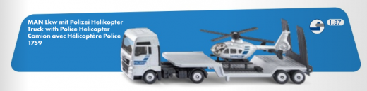 1759-MAN LKW mit Polizei Helikopter,1:87,Neuheit 1/2026