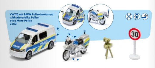 2562-VW T6 mit BMW Polizeimotorrad, Neuheit 2/2026