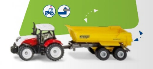 1132- Steyrmit Krampe Muldenkipper,Siku Blister,Neuheit 2/2026