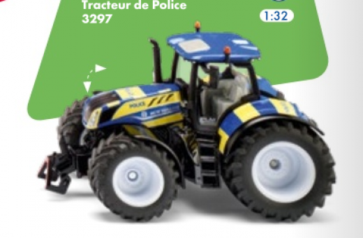 3297-New Hollan Polizei Traktor,1:32,Neuheit 2/2026