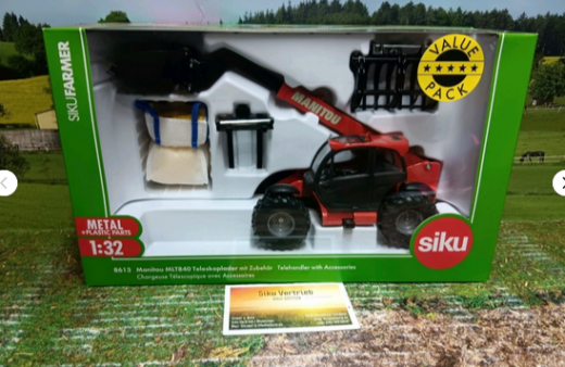 8613-Manitou MTL 860 Teleskoplader mit Zubehör,1:32.Sondermodell