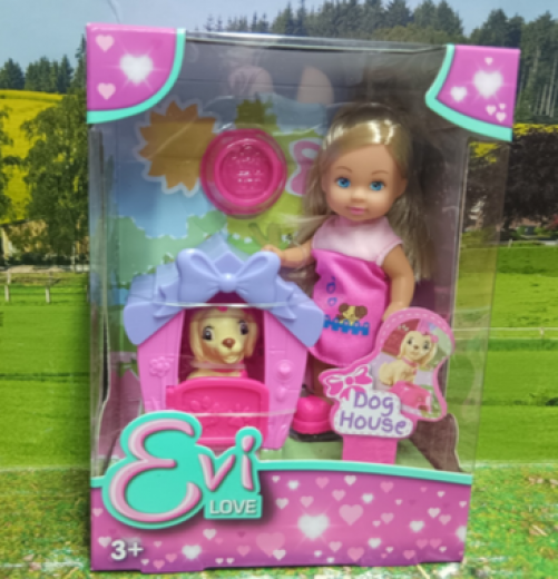 Simba Toys Evi Spielset mit Zubehör und Hund,neu in OVP,ca 12cm groß