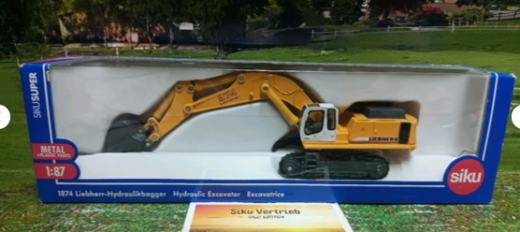 1874 - Liebherr Hydraulikbagger, 1:87,neu in OVP, Baustelle,Bagger