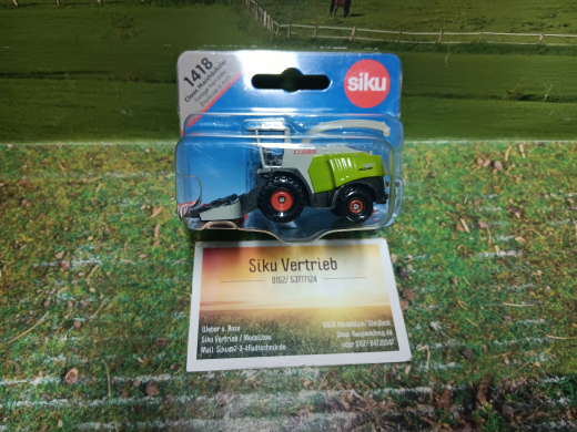1418 - Claas Häcksler,neu in OVP,Siku Blister