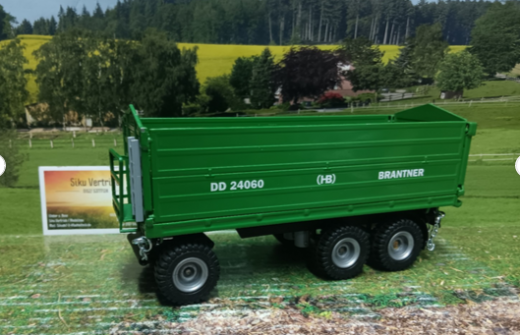 2877 - Brantner Dreiachs - Dreiseitenkipper,gebraucht,ohne Deichsel,guter Zustand