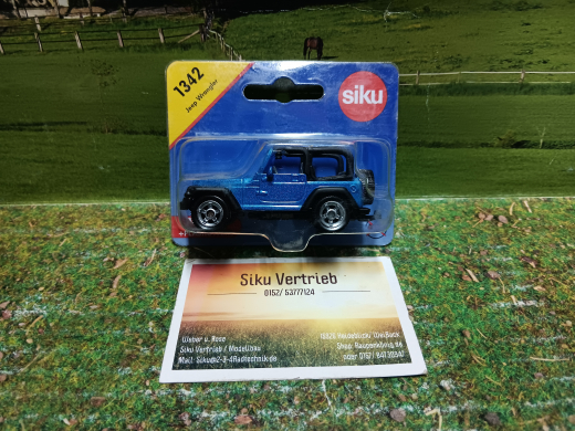 1342 - Jeep Wrangler,Siku Blister,neu in OVP