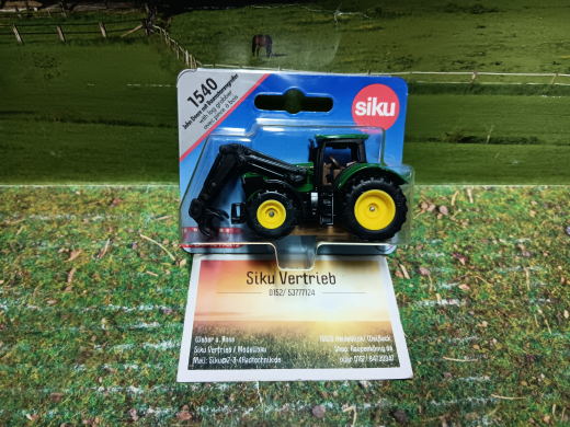 1540 - John Deere mit Baumstammgreifer,Siku Blister,neu in OVP