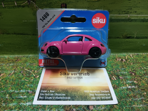 1488 - VW Beetle Pink,neu in OVP,Siku Blister