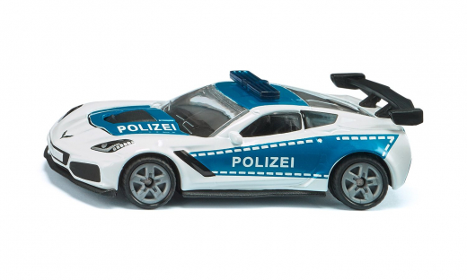 1525 - Chevrolet Corvette ZR1 Polizei,Siku Blister,neu in OVP