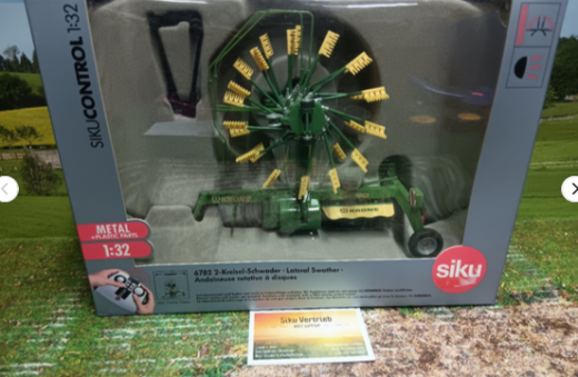 6782 - 2-Kreisel-Schwader,1;32,Siku Control,neu in OVP