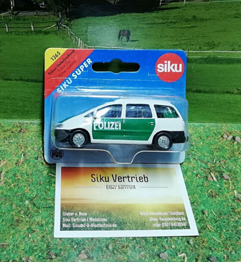 1365 - Polizei Verkehrsdienst,weiß/grün,neu,ungeöffnet,alte Blister Serie