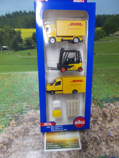 6335 - DHL Logistik Set,neu in Geschenkverpackung,ca.:1:50,7-teilig