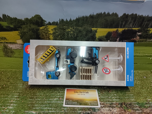 6336 - Geschenkset Baustelle,11-teilig,neu in OVP,ca.:1:50/55