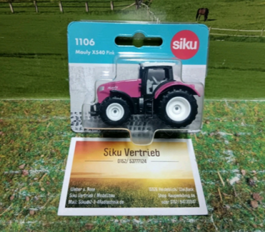 1106 - Mauly X540 pink,Siku Blister,neu in OVP