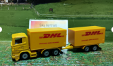 1694-LKW mit Anhänger DHL, Neuheit,neu in OVP,Siku Blister
