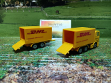 1694-LKW mit Anhänger DHL, Neuheit,neu in OVP,Siku Blister