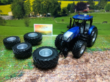 6738-New Holland T7.315 mit Doppelreifung und Bluetooth App-Steuerung,1:32,Siku Control