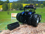 6738-New Holland T7.315 mit Doppelreifung und Bluetooth App-Steuerung,1:32,Siku Control