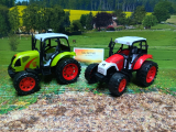 2er Set-Kindertraktor,neu ,Sandspielzeug,Kleinkindspielzeug,Bauernhoftraktor,ca.14cm