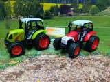2er Set-Kindertraktor,neu ,Sandspielzeug,Kleinkindspielzeug,Bauernhoftraktor,ca.14cm