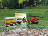 1748- MB Rettungswagen u.Helikopter, Neuheit 1/25, neu in OVP