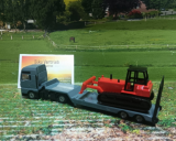 1762- MAN Lkw mit Planierraupe, Neuheit 2/25, neu in OVP