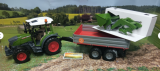 Bruder Fendt Vario 211 mit Frontlader und Bordwandanhänger,1:16,neu in OVP