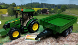 Bruder John Deere 5115 M mit Bordwandanhänger, 1:16, neu in OVP