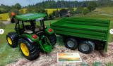 Bruder John Deere 5115 M mit Bordwandanhänger, 1:16, neu in OVP