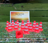 15 Absperrkegel, Modellbau,Spielkegel,neu in OVP ca.:2,5x1,5cm